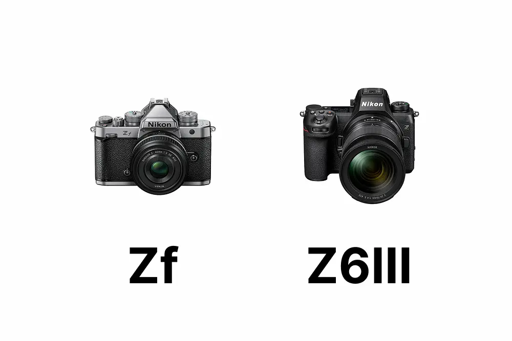 カメラいろいろまとめ Nikon ZfとNikon Z6IIIを徹底比較！連写・動画・価格差で選ぶ【2026